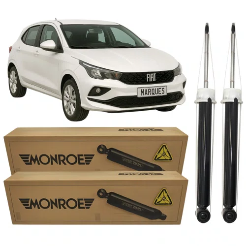 Par De Amortecedor Traseiro Original Monroe Para Fiat Argo