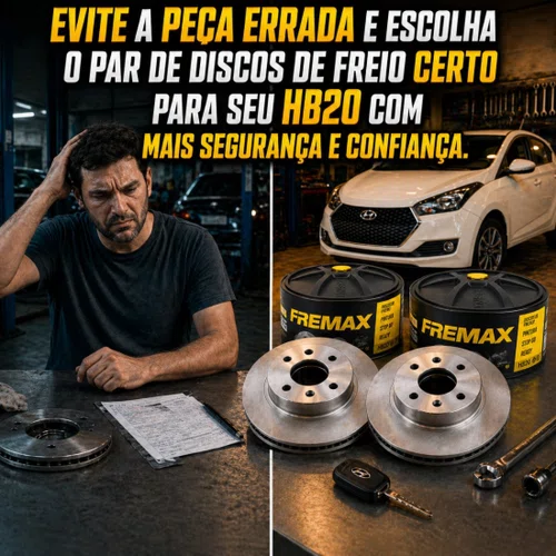 Par Disco De Freio Dianteiro Hb20 1.0 2016 2017 2018 2019