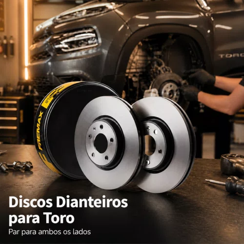 Par Disco De Freio Dianteiro Toro 1.8 2016 2017 2018 2019