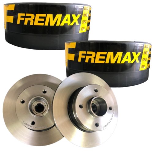 Par Disco De Freio Traseiro Fremax Clio Megane Sandero Rs