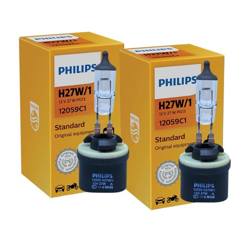 Par Lâmpada Automotiva H27 12volts 27watts Original Philips