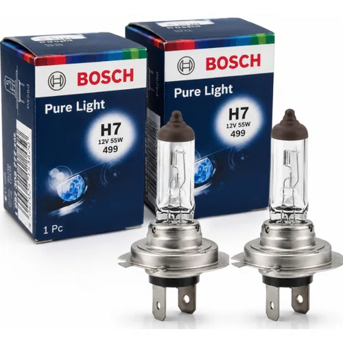 Par Lâmpada H7 Pure Light 12v 55w Bosch Original