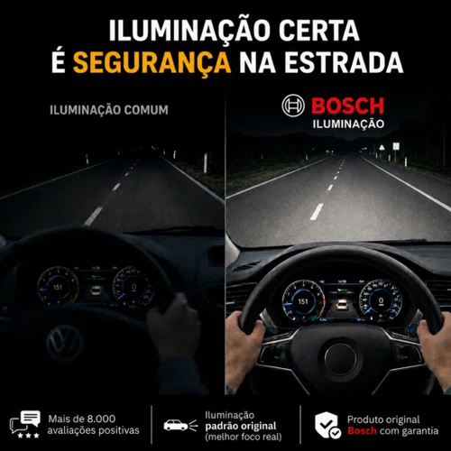Par Lâmpada H7 Pure Light 12v 55w Bosch Original