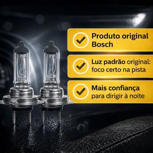 Par Lâmpada H7 Pure Light 12v 55w Bosch Original