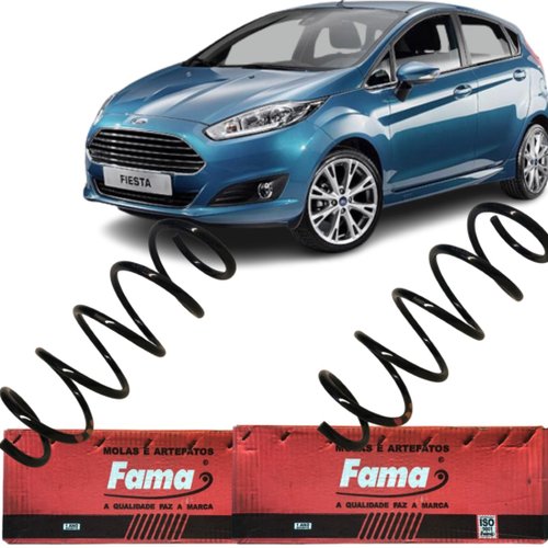 Par Mola Suspensão Dianteira Fama Fiesta 1.6 2014 A 2017