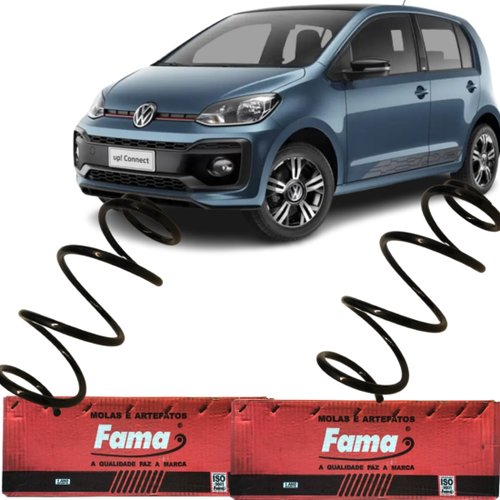 Par Mola Suspensão Dianteira Fama Vw Up Aspirado 2014 A 2020