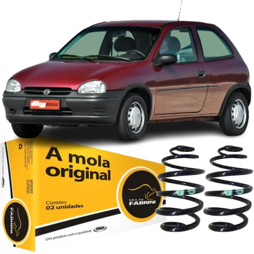 Par Mola Suspensão Traseira Fabrini Para Corsa 2002 A 2012