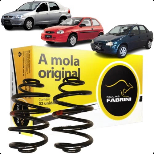 PAR MOLA SUSPENSAO TRASEIRA GNV CORSA PRISMA