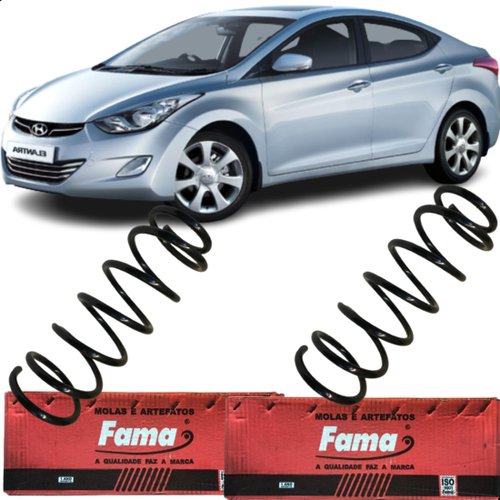 Par Mola Traseira Fama Hyundai Elantra 1.8 2011 2012 2013