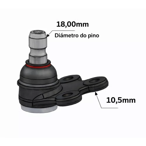 Par Pivô De Suspensão Dianteiro Peugeot 208 E Citroen C3