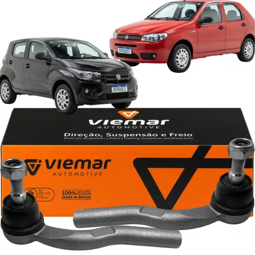 Par Terminal De Direção Fiorino Siena Mobi Palio Uno Strada