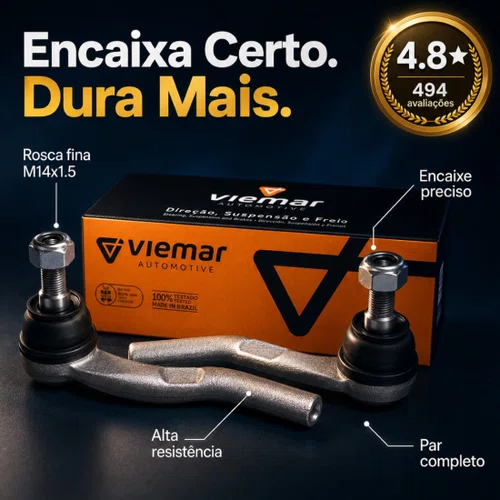 Par Terminal De Direção Fiorino Siena Mobi Palio Uno Strada