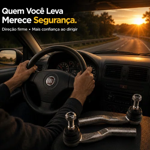 Par Terminal De Direção Fiorino Siena Mobi Palio Uno Strada