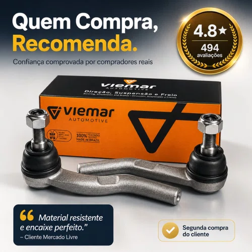 Par Terminal De Direção Fiorino Siena Mobi Palio Uno Strada