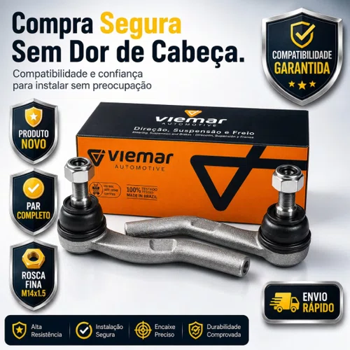 Par Terminal De Direção Fiorino Siena Mobi Palio Uno Strada