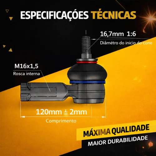 Par Terminal Direção Viemar Fiat Ducato 2.3 16v 2010 2017