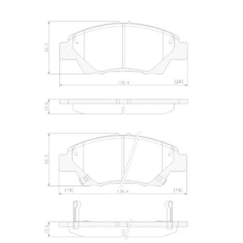 Pastilha De Freio Dianteira Cerâmica Honda Fit City Wr-v