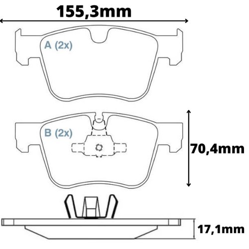 Pastilha De Freio Dianteira Cerâmica Peugeot 5008 3008 1.6