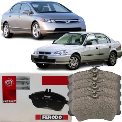 Pastilha De Freio Dianteira Ferodo Honda Civic 1998 A 2011