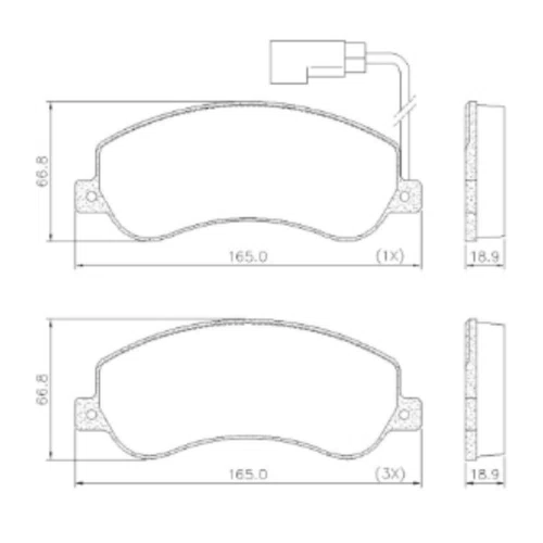 Pastilha De Freio Dianteiro Cerâmica Frasle Amarok Transit