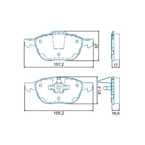 Pastilha De Freio Dianteiro Ecosport Focus Volvo C30 V50 S40