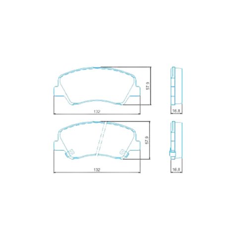 Pastilha De Freio Dianteiro Elantra I30 Cerato Veloster