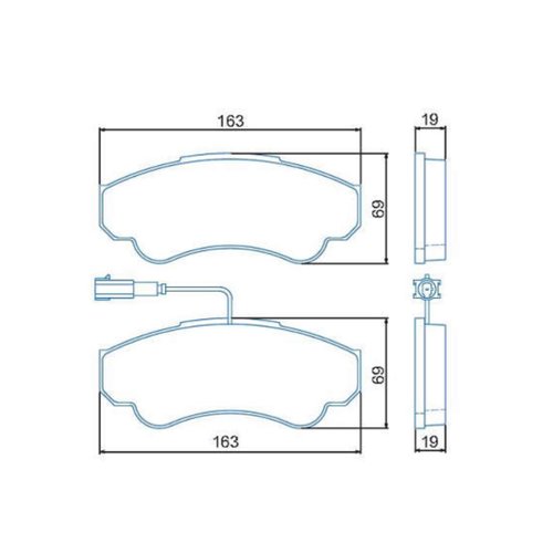 Pastilha De Freio Dianteiro Jurdi Para Jumper Boxer Ducato