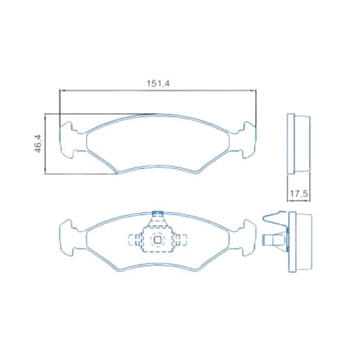 Pastilha De Freio Dianteiro Jurid Ford Ka Fiesta Courier