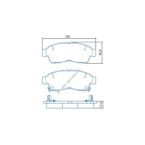 Pastilha De Freio Dianteiro Jurid Para Corolla Corona Camry