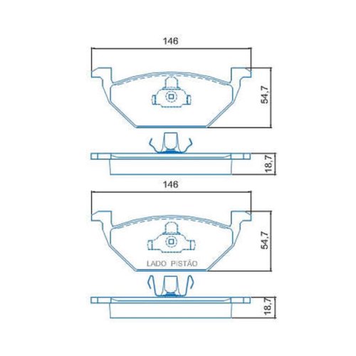 Pastilha De Freio Dianteiro Jurid Para Volkswagen E Audi