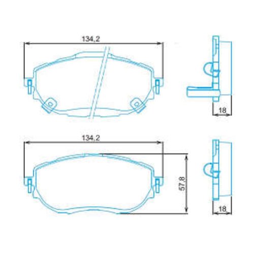 Pastilha De Freio Dianteiro Jurid Toyota Corolla 2015 A 2019