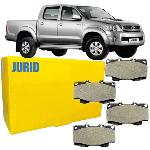 Pastilha De Freio Dianteiro Jurid Toyota Hilux 3.0 2005 2009