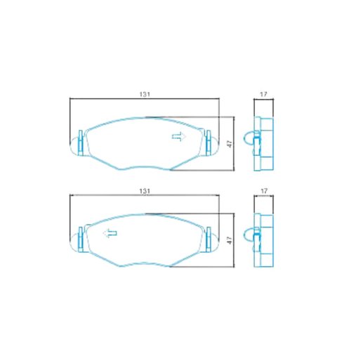 Pastilha De Freio Dianteiro Para Peugeot 206 207 306 Hoggar