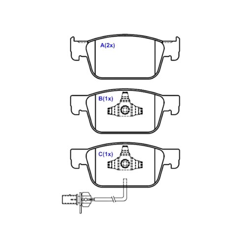 Pastilha De Freio Dianteiro S.y.l Audi A4 2.0 Tfsi Audi A5