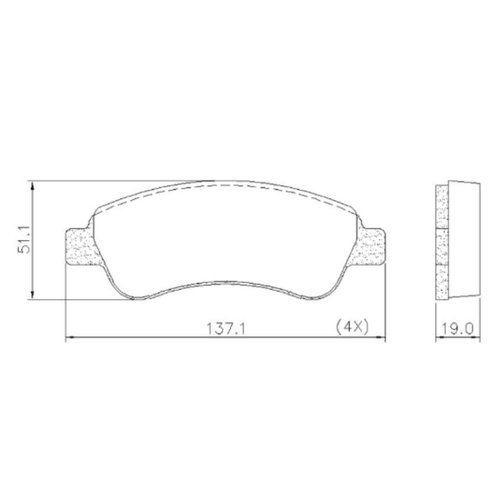 Pastilha De Freio Dianteiro S.y.l Citroen E Peugeot