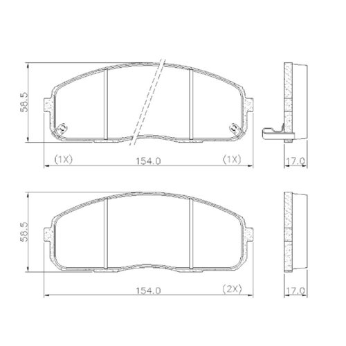 Pastilha De Freio Dianteiro S.y.l Hyundai Hr 2.5 2006 A 2024