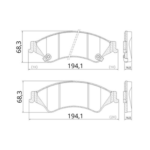 Pastilha De Freio Dianteiro Syl Ford Ranger E Troller T4