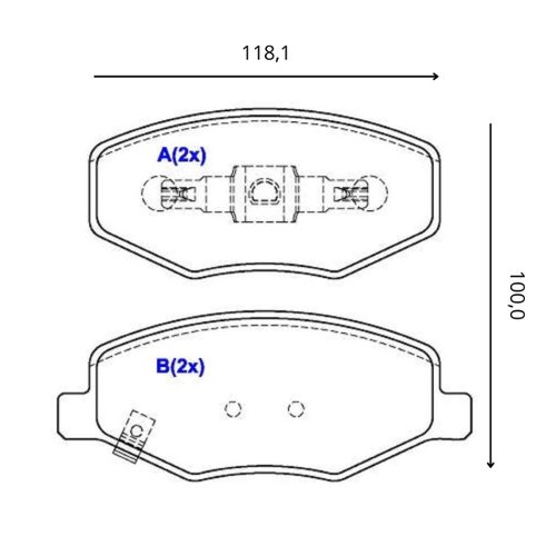 Pastilha De Freio Dianteiro Syl Para Chery Face E Chery S-18