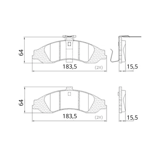 Pastilha De Freio Dianteiro Syl Para Chevrolet Omega 3.6 3.8