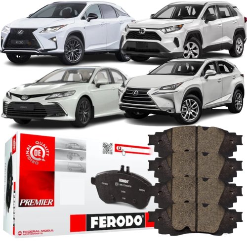 Pastilha De Freio Traseira Cerâmica Rav 4 Camry Rx Nx 200t