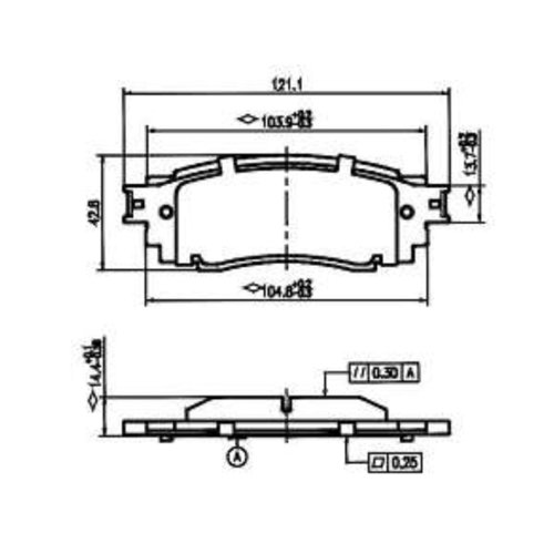 Pastilha De Freio Traseira Cerâmica Rav 4 Camry Rx Nx 200t