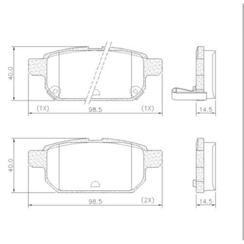 Pastilha De Freio Traseira Fras-le Suzuki Scross Vitara