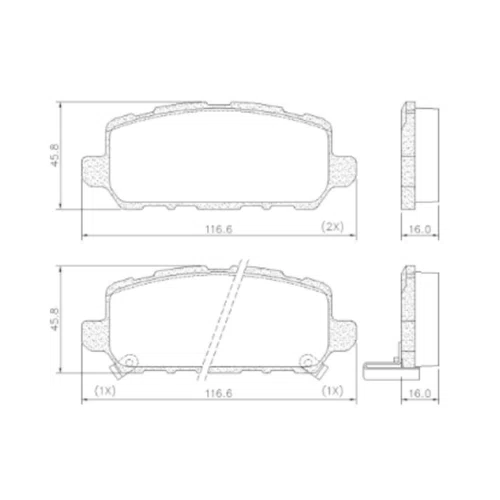 Pastilha De Freio Traseiro Cerâmica Ferodo Honda Accord Hrv