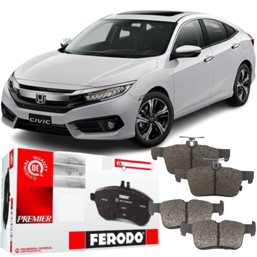 Pastilha De Freio Traseiro Cerâmica Honda Civic 2017 A 2023 Pastilha De Freio Traseiro Cerâmica Honda Civic 2017 A 2023