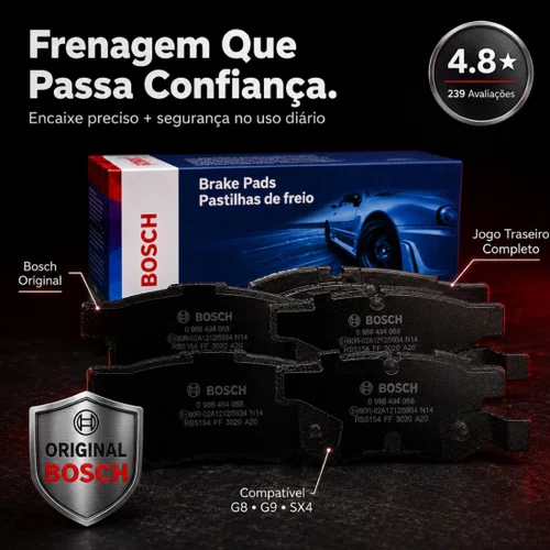 Pastilha De Freio Traseiro Civic 1.6 G6 Civic 1.8 2.0 G8 G9