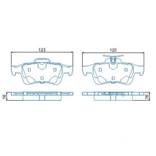 Pastilha De Freio Traseiro Jurid Hqj2263 Para Ford E Volvo