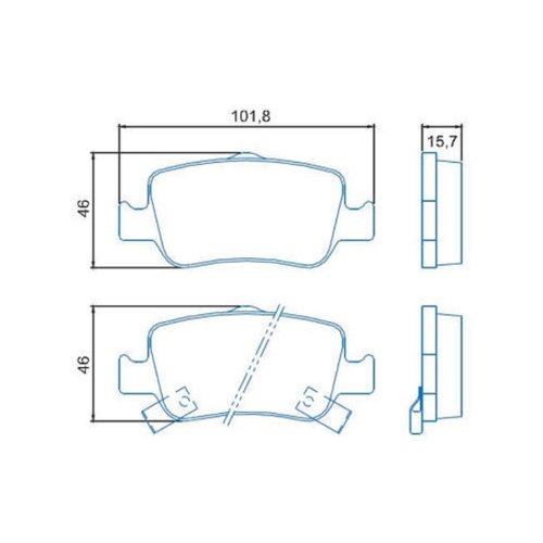 Pastilha De Freio Traseiro Jurid Para Toyota Corolla 1.8 2.0