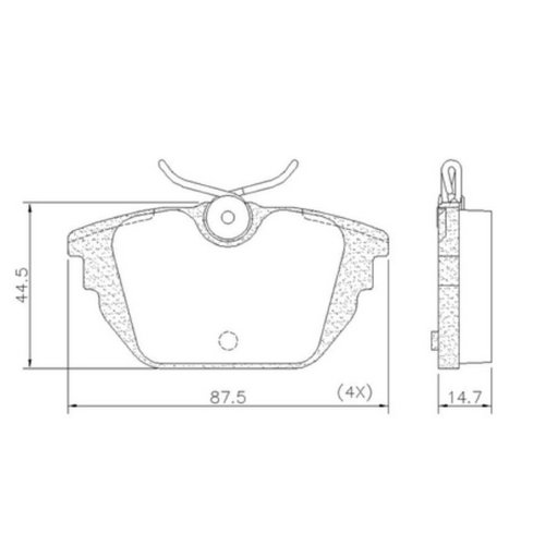 Pastilha De Freio Traseiro Syl Para Alfa Romeo 145 E Marea