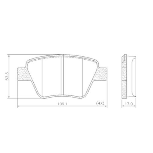 Pastilha De Freio Traseiro Syl Para Audi A3 Fusca E Jetta