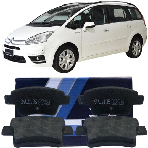 Pastilha De Freio Traseiro Syl Para C4 Picasso E Peugeot 408